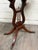 Vintage Duncan Phyfe Style Mahogany Lyre Pedestal Base Accent Table For Sale - Image 16 of 16