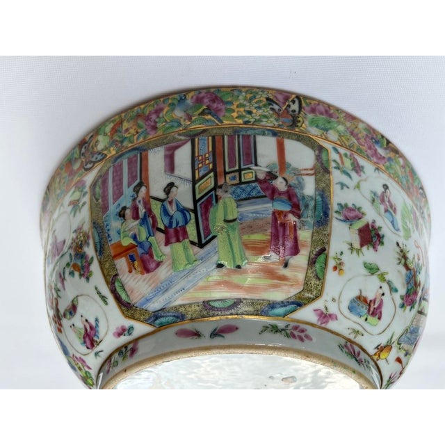 Antique Chinese Rose Medallion Bowl For Sale - Image 12 of 18
