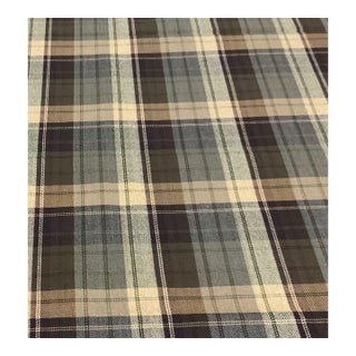 Ralph Lauren Style Woven Tartan Plaid Fabric – 58” Wide × 1.75 Yards – Heritage Upholstery Textile - See Inspiration Photos! For Sale