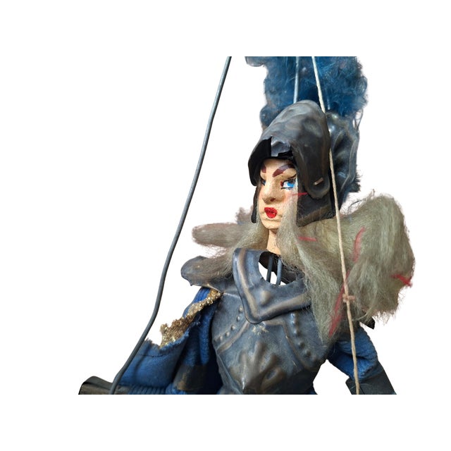 Lanzafame Company, Sicilian Puppet Couple Orlando and Angelica, 1985, Iron and Wood For Sale - Image 4 of 11