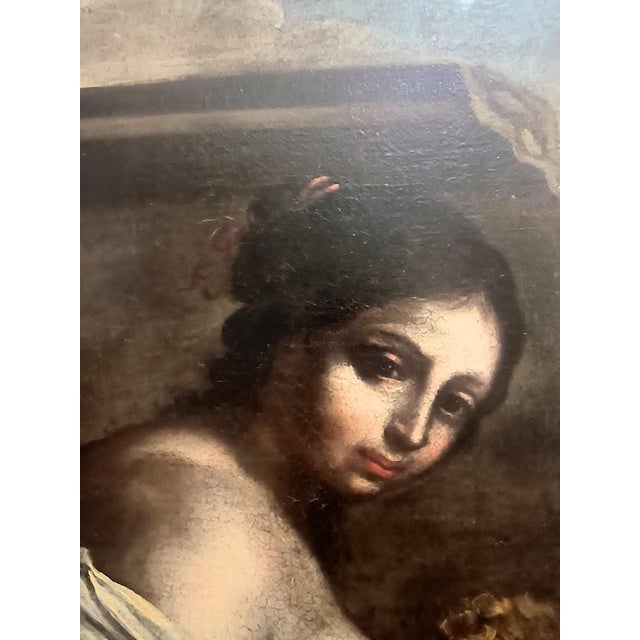 Painting "Christian Charity" or also called "Roman Charity" from the 17th century. Attribution to Francesco Furini -...