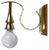Brass Art Deco Wall Lamp, 1920s For Sale