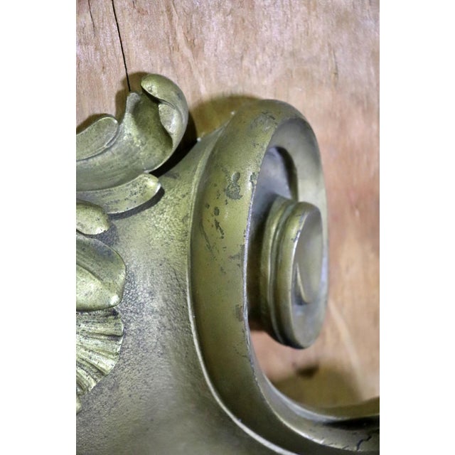 Brown Early 19th C Palace Size French 5 Arm Pair Sconces For Sale - Image 8 of 11