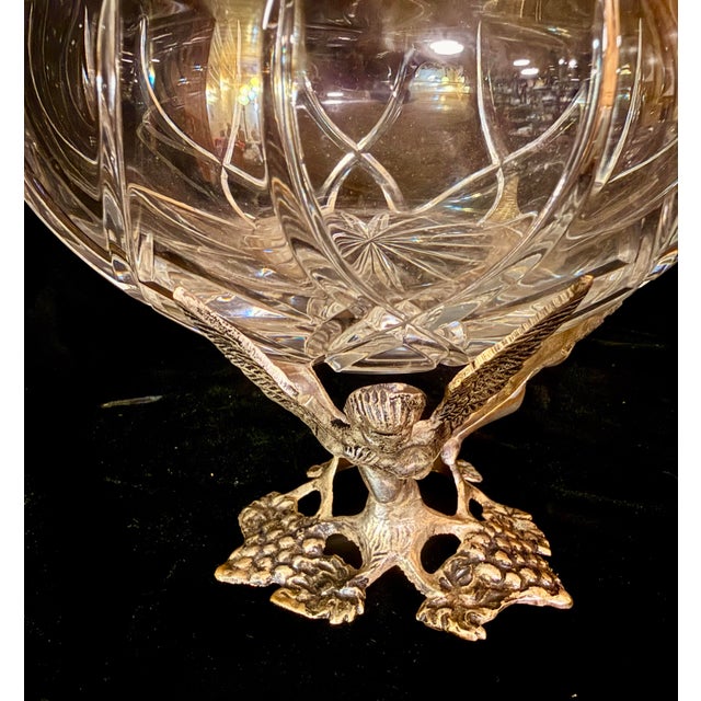 Metal Antique Figural Silver-Plated Centerpiece Bowl For Sale - Image 7 of 12