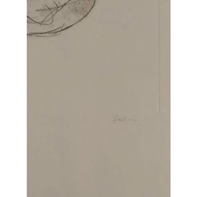 Nu is an original etching realized by Jean Fautrier in 1937. Hand signed in pencil on lower right margin, Artist's proof....