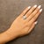 Early 21st Century 10K White Gold 1.0 Cttw Diamond Oval Cluster with Halo Vintage-Inspired Art Deco 3 Stone Style Statement Ring (G-H Color, SI1-SI2 Clarity) - Size 7.25 For Sale - Image 5 of 6