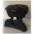 19th Century Antique 19th Century English Regency Wedgwood Black Basalt Dolphin Form Potpourri Urn Vase For Sale - Image 5 of 13