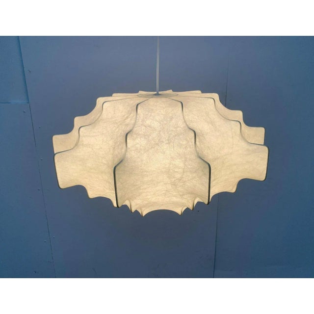 Mid-Century Modern German Cocoon Pendant Lamp by Friedel Wauer for Goldkant Leuchten, 1960s For Sale - Image 10 of 18