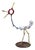 Industrial Metal Rooster Sculpture Garden Statue For Sale