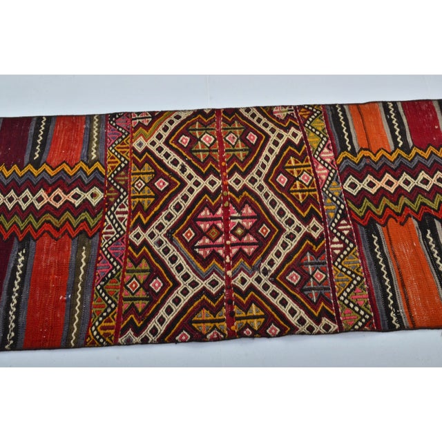 1960s 1960s Handmade Turkish Kilim Runner Rug For Sale - Image 5 of 11