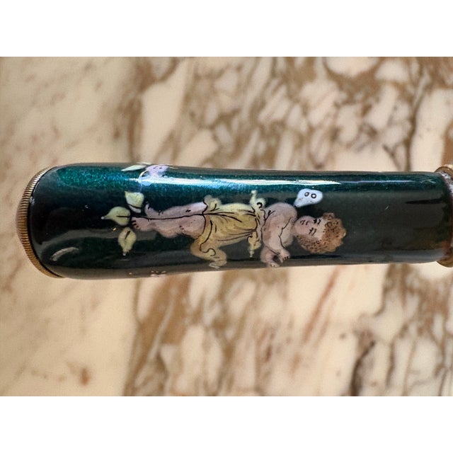1900 - 1909 Antique French Enamel Opera Glasses Greviere Paris For Sale - Image 5 of 12