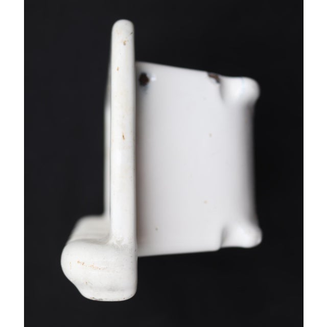 Traditional Antique Enameled Cast Iron Bathtub Recessed Soap Dish For Sale - Image 3 of 7