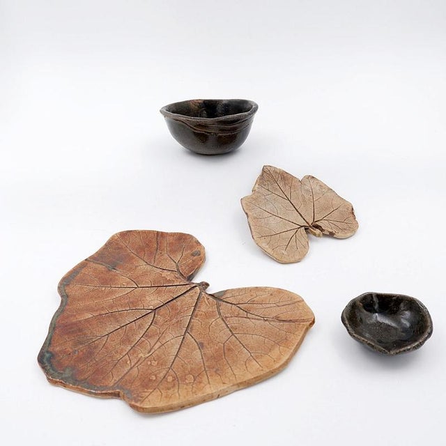 Fond Datelier Ceramics from N.Lebrun, Belgium, 1970s, Set of 5 For Sale - Image 4 of 16