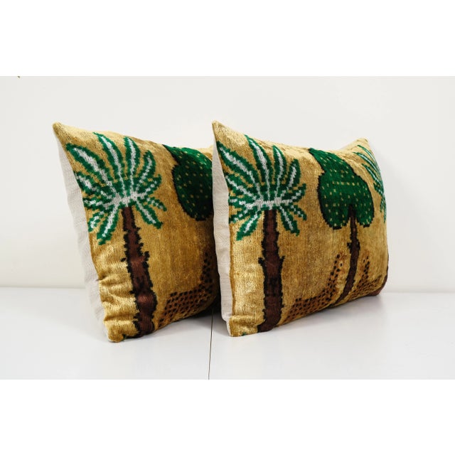 Decorative Throw Velvet Ikat Pillow -Luxurious cushion cover of handloomed ikat fabric -Insert is NOT included -Ikat is an...