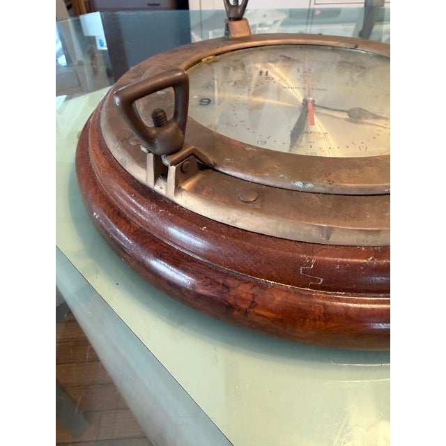 Nautical Port Hole Wall Clock For Sale In Philadelphia - Image 6 of 8