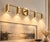 Handcrafted Brass 5-Light Vanity Sconce, Cylinder Bathroom Mirror & Wall Light For Sale - Image 4 of 8