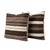 Mid-Century Modern Brown Striped Kilim Pillow Cover 20'' X 20'' - Set of Two For Sale - Image 3 of 4