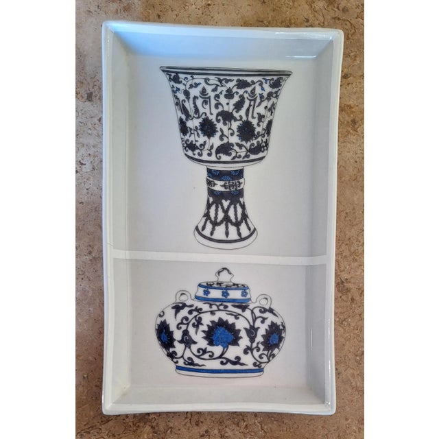 Vintage Fabienne Jouvin Paris Trinket Tray For Sale - Image 9 of 11