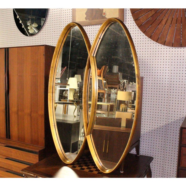 Mid Century Modern Dual Interlocking Oval Gold Frame ... (640 x 640 Pixel)