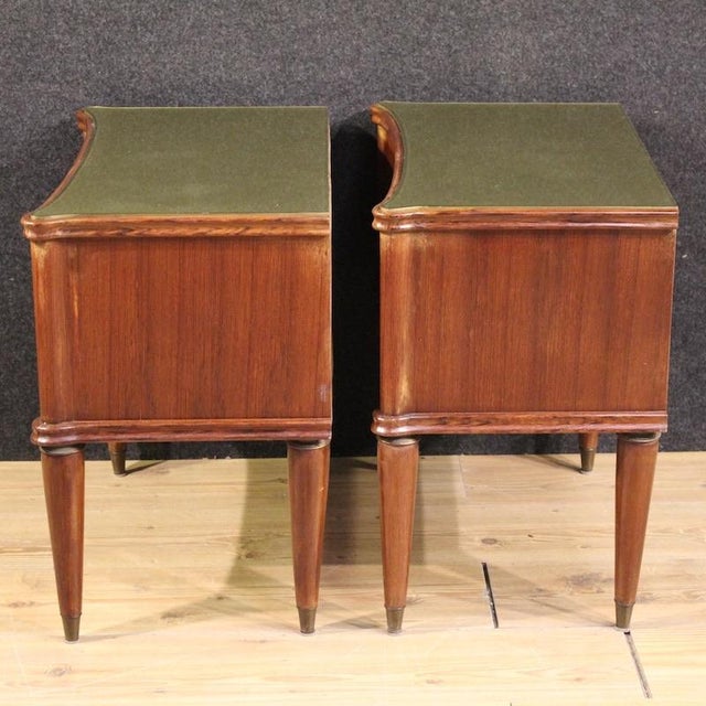 1960s Italian Bedside Tables in the style of Paolo Buffa, 1960, Set of 2 For Sale - Image 5 of 13