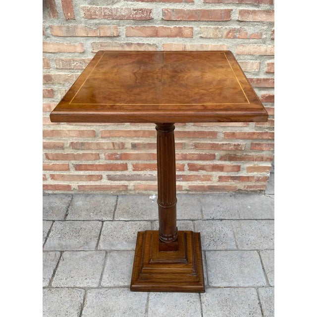 Marquetry Side Table, 1940s For Sale - Image 4 of 12