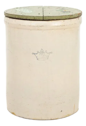 Robinson Ransbottom Antique Stoneware Covered Crock