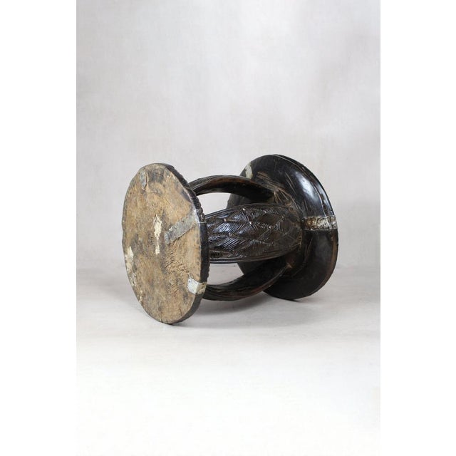 Vintage Rwanda Wooden Side Table For Sale - Image 6 of 7