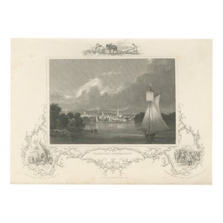 Thomas Cole, River View Drawn, 1850, Paper For Sale