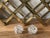 Vintage Shannon Crystal Pumpkin Salt and Pepper Shaker Set For Sale In Houston - Image 6 of 8