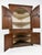 Mid-Century Modern Vintage Mahogany Corner Cabinet With Arched Doors, Three Drawers & Corner Shelving For Sale - Image 3 of 3