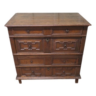 17th Century Oak Chest of Drawers For Sale