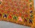 Large Tangerine Hand-Knotted Embroidered Bird Throw/Spread For Sale - Image 6 of 8