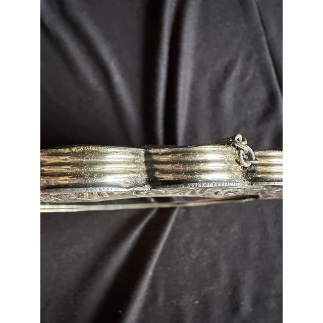 Metal 19th C Ottoman Silver Oval Wedding Mirror Decor For Sale - Image 7 of 18