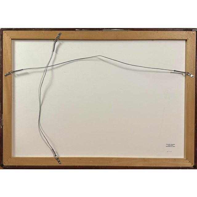 Vintage Abstract Folk Art Collage Composition in Butterfly Wings, Framed For Sale - Image 9 of 9