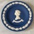 1970s Vintage 1977 Wedgwood Dark Blue Jasperware Silver Jubilee Pin Dish For Sale - Image 5 of 5