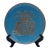 Mid 20th Century Asian Champlevé Style Turquoise Enamel & Pierced Metal Elephant Plate - 10" For Sale