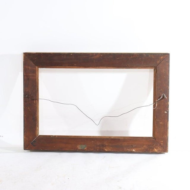 Wood Antique Arts & Crafts First Finish Gilt Wood Frame With Fern & Roses C1910 For Sale - Image 7 of 7