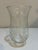 Shabby Chic Vintage Etched Grape & Vine Glass Hurricane Shades, Set of 6 For Sale - Image 3 of 6