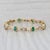 1.96ctw Emerald Diamond Bar Link Bracelet 18k Yellow Gold 6.5" For Sale In Greensboro - Image 6 of 7