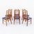 Mid-Century Modern 1960s Rare Danish Modern "Lis" Dining Chairs in Rosewood & Leather by Niels Koefoed For Sale - Image 3 of 18