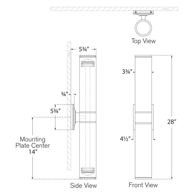 Modern Chapman & Myers for Visual Comfort Signature Provo 28" Canister Light in Antique-Burnished Brass For Sale - Image 3 of 5