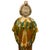 This reproduction of Chinese Sancai glazed pottery figure is a traditional style of ceramic art that flourished during the...