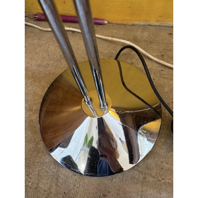 Vintage Floor Lamp in Chrome Plating, 1980s For Sale - Image 11 of 13