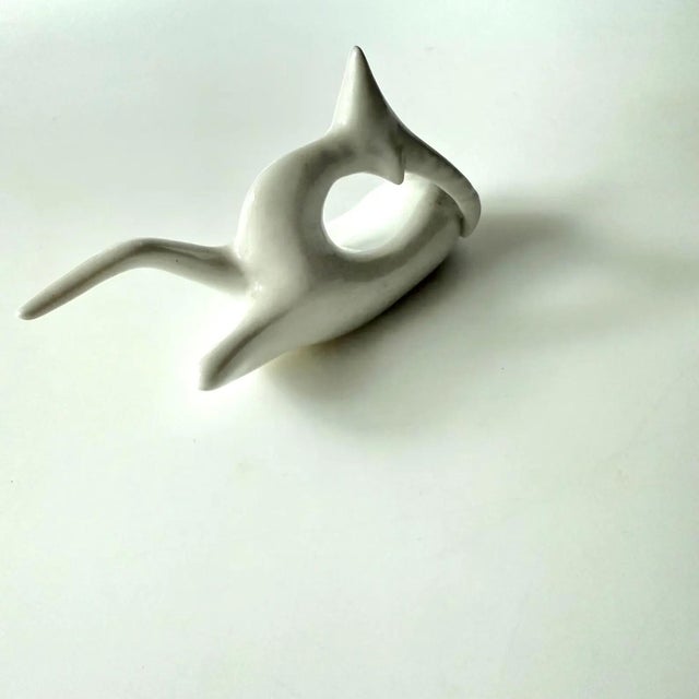 Mid-Century Modern Mid 20th Century Royal Dux Modernist Porcelain Antelope For Sale - Image 3 of 6