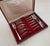 A Vintage New Set of 9 Silver Pastry Forks, Art Deco For Sale - Image 12 of 12