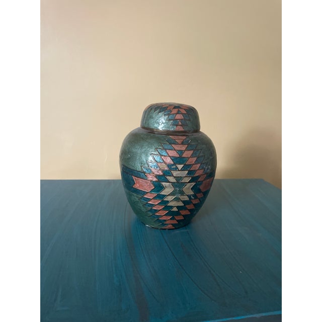 This piece is a vintage brass ginger jar—basically a 70s/80s decor piece from India that’s been living its best life. It’s...