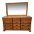 Stanley's Distinctive Furniture Collection 12-Drawer Maple Dresser For Sale