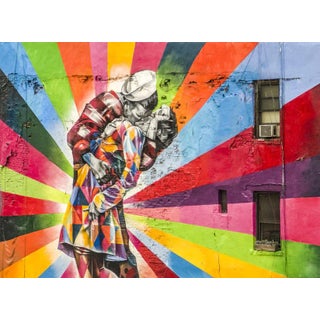 Kiss, NYC by J S Cela Print, 24" x 32" For Sale