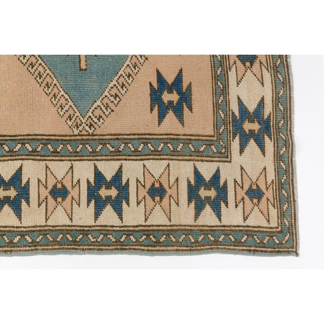 Antique Handmade Vintage Carpet For Sale - Image 4 of 10