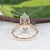3Ct Lab-Grown Diamond Ring With Earth-Mined Diamond Accents in Solid 14k Gold, Size 6.75 For Sale - Image 9 of 11